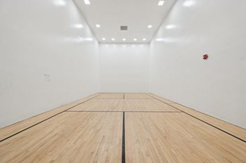 Indoor pickleball/racquetball courts